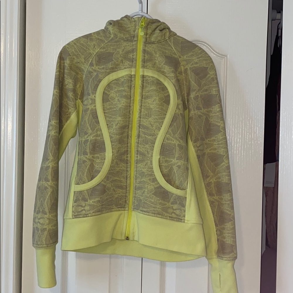Lululemon Light Yellow Scuba Hoodie